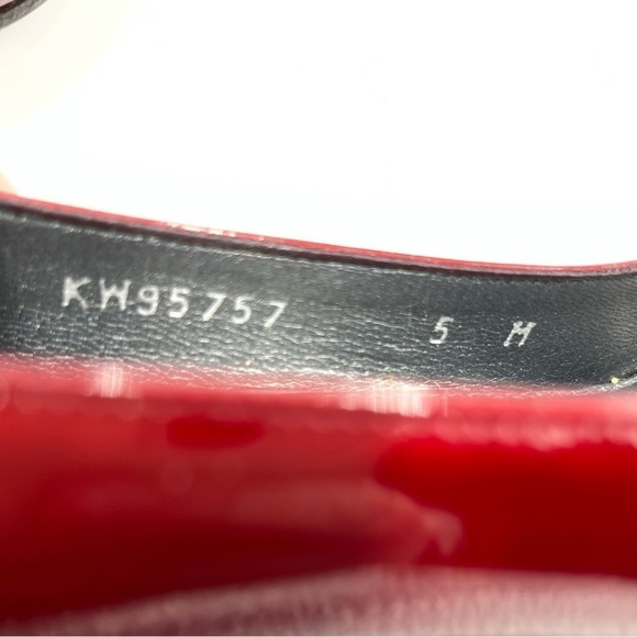 Stuart‎ Weitzman Burgundy Round Toe Patent Leather Pumps Style KH95757 Sz 7M - Picture 16 of 16